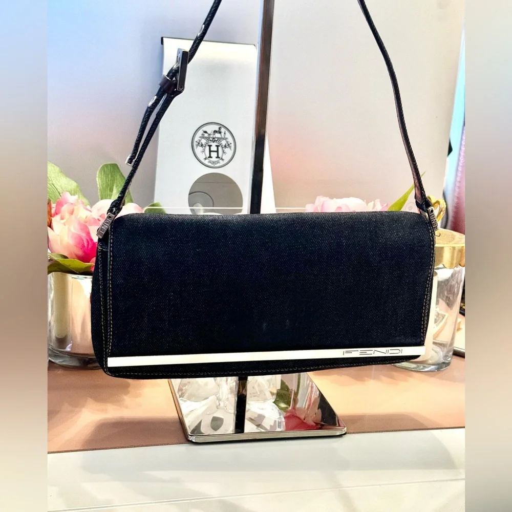 Fendi Denim Baguette - Picture 4 of 14